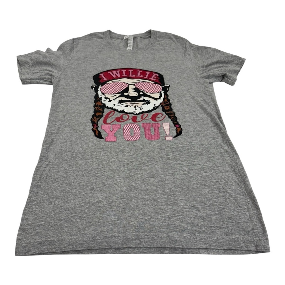 NWOT Bella Canvas Heather Gray Valentine’s Day T-Shirt